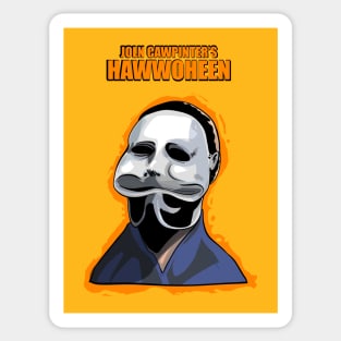 Halloween meme shirt Sticker